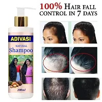 Sri Maharishi Adivasi Ayurvedic Products Sri Adivasi Maharishi Hair Shampoo With Oil 200ML+100ML Pack Of 2-thumb1