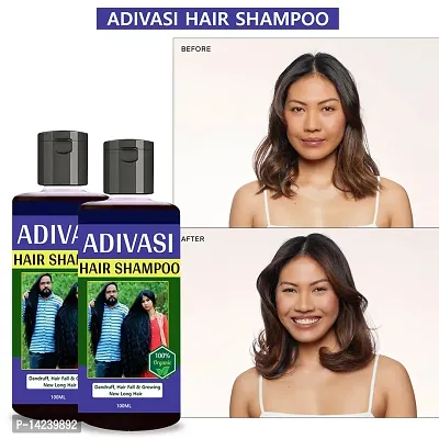 Adivasi Neelambari hair care Anti hair fall dandruff remover hair growth and long long hair shampoo (100ml)-thumb0