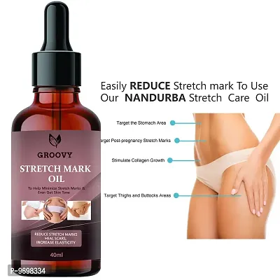 Stretch Marks Oil To Reduce Stretch Marks Of Body,  Belly,  Thighs,  Nourishment For Woman  40 Ml-thumb0