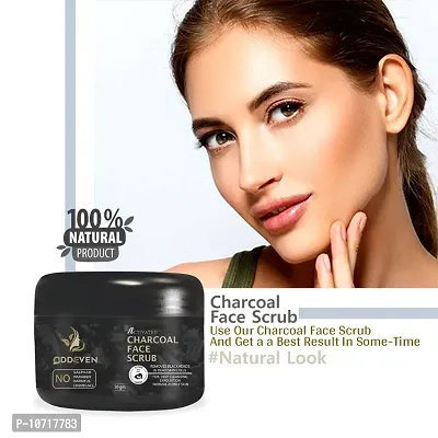 Trendy Charcoal Scrub Skin Soft And Dirt Free, Deep Cleanse The Skin, Exfoliates And Rejuvenates The Skin Scrub-thumb0