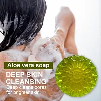 Aloe Vera Soothing Bathing Bar -100 Grams Each, Pack Of 5-thumb3