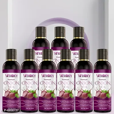 Onion Hair Growth Oil | No Chemical | 100% Organic | Premium Hair Booster Onion Oil - 450ML (PACK OF 9)