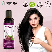 Onion Hair Growth Oil | No Chemical | 100% Organic | Premium Hair Booster Onion Oil - 350ML (PACK OF 7)-thumb2