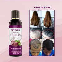 Onion Hair Growth Oil | No Chemical | 100% Organic | Premium Hair Booster Onion Oil - 350ML (PACK OF 7)-thumb4