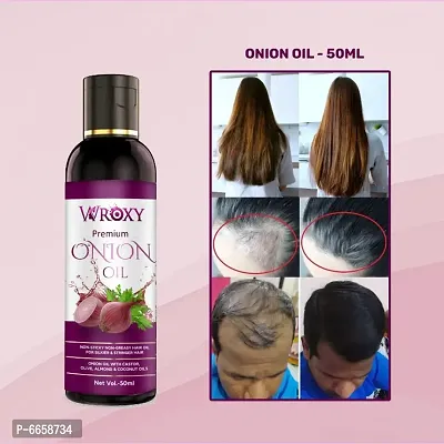 Onion Hair Growth Oil | No Chemical | 100% Organic | Premium Hair Booster Onion Oil - 350ML (PACK OF 7)-thumb5