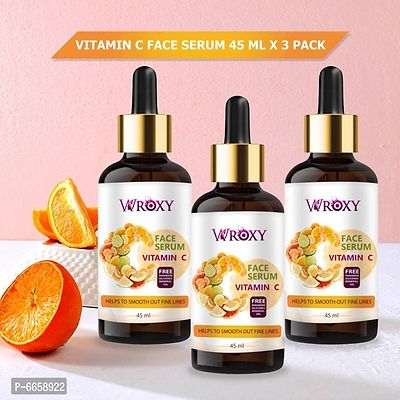 Vitamin C Face Serum - Skin Brightening Serum, Anti-Aging - Skin Clearing Face Serum (135ML) (PACK OF 3)-thumb0