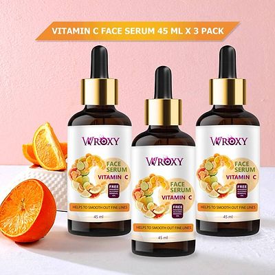 Vitamin C Face Serum - Skin Brightening Serum, Anti-Aging - Skin Clearing Face Serum (135ML) (PACK OF 3)