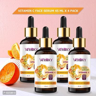 Vitamin C Face Serum - Skin Brightening Serum, Anti-Aging - Skin Clearing Face Serum (180ML) (PACK OF 4)