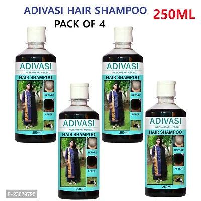 Adivasi Neelambari Medicine All Type of Hair Problem Herbal Growth Hair Shampoonbsp;(250 ml) (PACK OF 4)