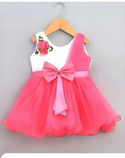 Partywear Cotton Blend Dress for Girls