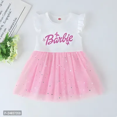 baby girl barbie frock  dress-thumb0