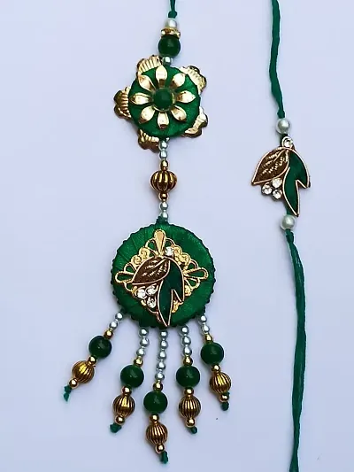 Handmade Bhaiya Bhabhi Rakhi Set