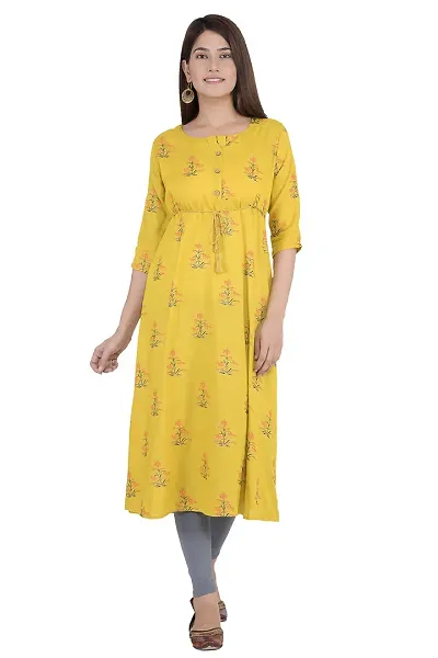 Dreamy Zone Women Rayon Kurta