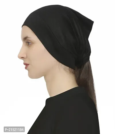 HEJABIYA Hijab Under Cap | Inner Cap for Hijab | Multipurpose Headband - Free Size (Pack of 5)-thumb2