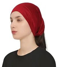 HEJABIYA Hijab Under Cap | Inner Cap for Hijab | Multipurpose Headband - Free Size (Pack of 5)-thumb3