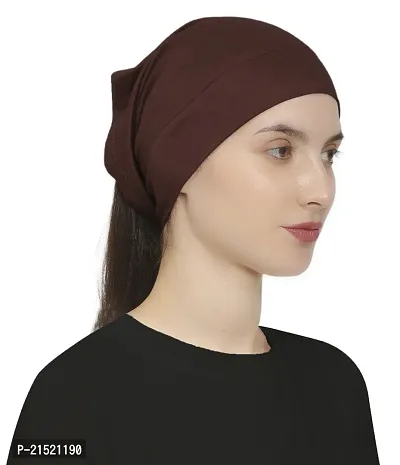 HEJABIYA Hijab Under Cap | Inner Cap for Hijab | Multipurpose Headband - Free Size (Pack of 5)-thumb5
