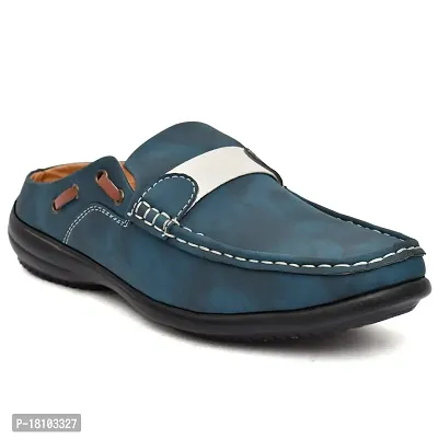 RESTROAD Men's Genuine Quality Half Fishermen, Half Roman Flexible Good Looking Stylish Sandal For Men's (BLUE, numeric_6)-thumb0