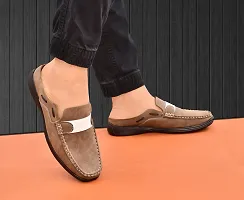 RESTROAD Men's Genuine Quality Half Fishermen, Half Roman Flexible Good Looking Stylish Sandal For Men's (BROWN, numeric_6)-thumb2