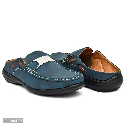 RESTROAD Men's Genuine Quality Half Fishermen, Half Roman Flexible Good Looking Stylish Sandal For Men's (BLUE, numeric_6)-thumb5