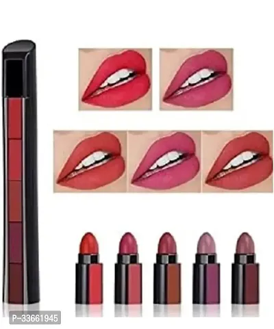 Long Lasting Matte Finish Lipstick 5 in 1