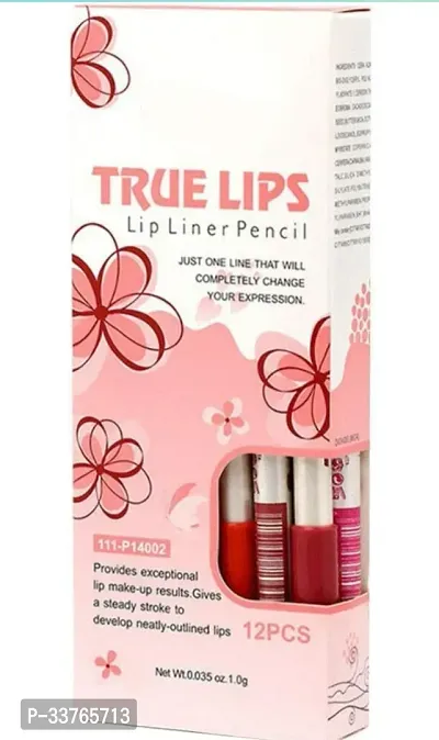 True Lip Liner Set Of 12 Pics Multicolor