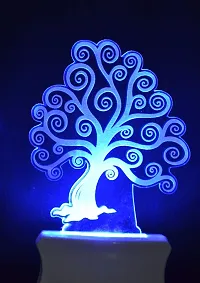 Kelma The Tree 3D Illusion Night Lamp Comes with 7 Multicolor Lighting for Home Decoration Bedside Living Room, Hall Night Lighting-Pack of 1-thumb1