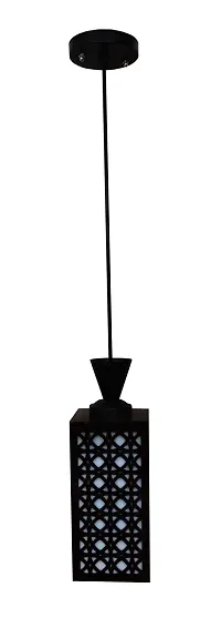 Kelma The Wooden Hanging Lamp Style Hanging Lamp Creative Wood Pendant Light Lamp Suitable for Living Room,Foyer,Bedroom,Hallway (Black)-thumb3