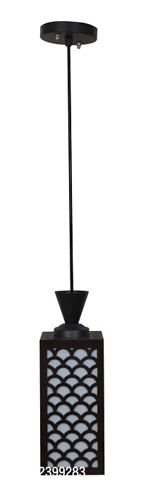 Kelma The Wooden Hanging Lamp Style Hanging Lamp Creative Wood Pendant Light Lamp Suitable for Living Room,Foyer,Bedroom,Hallway (Black)-thumb3