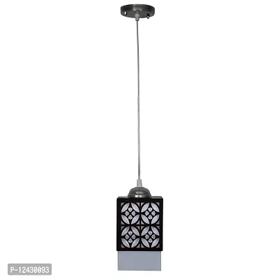 Kelma The Wooden Wood Pendant Light Lamp Suitable for Living Room,Foyer,Bedroom,Hallway (Black)-thumb2