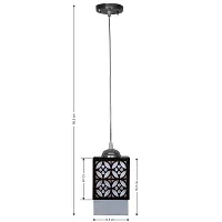 Kelma The Wooden Wood Pendant Light Lamp Suitable for Living Room,Foyer,Bedroom,Hallway (Black)-thumb4