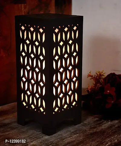 Kelma New Wooden Table Lamp Base(Color Black)