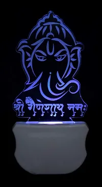 Kelma The Lord Ganesh 3D Illusion Beautiful Illumination Night Lamp Comes with 7 Multicolor and 3D Illusion Design Suitable for Room,Drawing Room,Lobby (Pack of 2)-thumb4