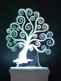 Kelma The Tree 3D Illusion Night Lamp Comes with 7 Multicolor Lighting for Home Decoration Bedside Living Room, Hall Night Lighting-Pack of 1-thumb2