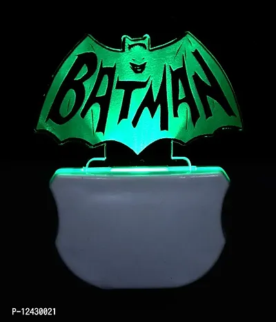 Kelma The Batman 3D Illusion Night Lamp Comes with 7 Multicolor and 3D Illusion DesignSuitable for Room,Drawing Room,Lobby (Pack of 4)-thumb3