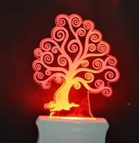 Kelma The Tree 3D Illusion Night Lamp Comes with 7 Multicolor Lighting for Home Decoration Bedside Living Room, Hall Night Lighting-Pack of 1-thumb3