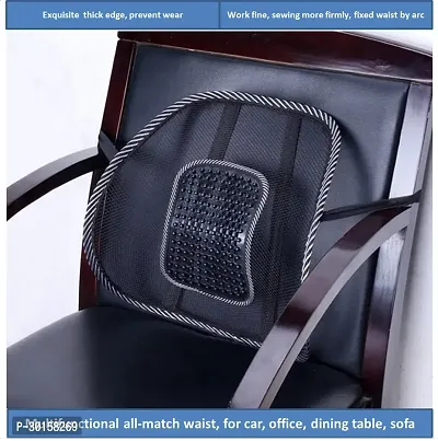 2 - Massage Lumbar Support Mesh Seat Back Support Chair Cushion For Car-thumb2