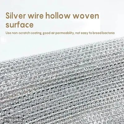 6- Metal Wire Dishwashing Rags For Wet And Dry Non-Scratch Wire Dishcloth-thumb5