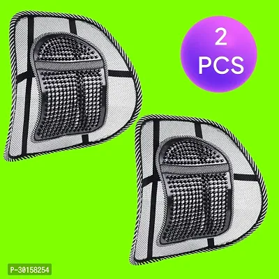 2 - Car Seat Office Chair Massage Back Lumbar Support Mesh Cushion Pad