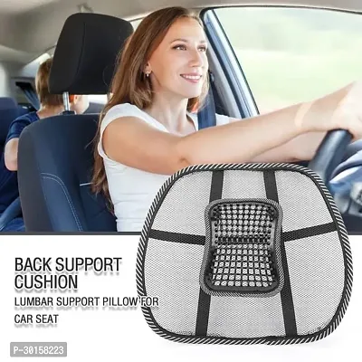 1 - Breathable Mesh Car Cushion Seat Back Waist Lumbar Support Massage Cushion-thumb3