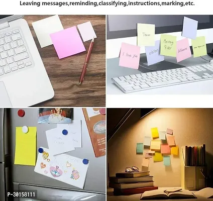 Self-Adhesive Post It Pad In Multicolor For Reminder, Noting Things-thumb2