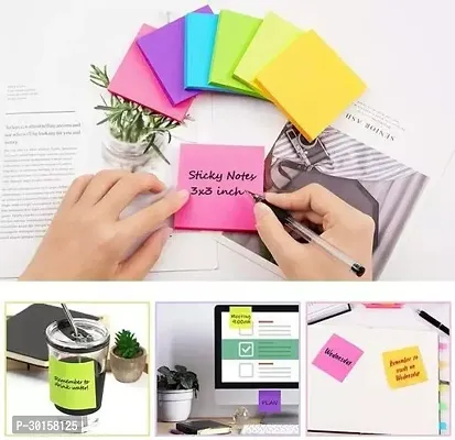 Sticky Notes 400 Sheets Cube (5 Colors x 80 Sheets Each) Self Adhesive Reminders-thumb4