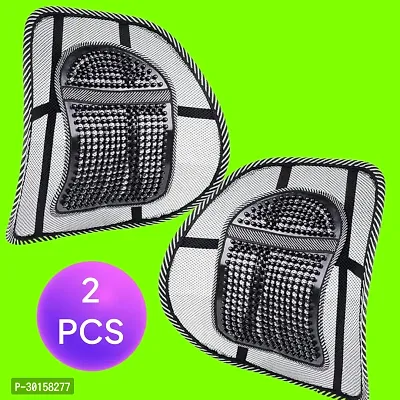 2 - Breathable Lumbar Back Brace Adjustable Waist Car Seat Massage Back Support-thumb0