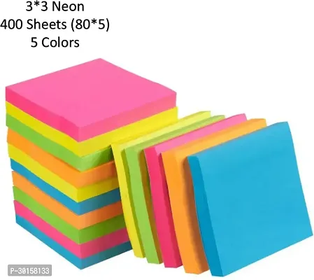 Magical Post it 400 sheets Fluorescent paper Self Adhesive Bookmarks Sticks-thumb0