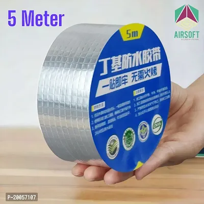 Highquality Butyl Waterproof Sealing Self Adhesive Reinforced Aluminum Foil Tape-thumb0