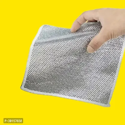 1- Wire Cloth Kitchen Anti Scratch Dishwashing Clean Wire Scrubbing Cloths-thumb0