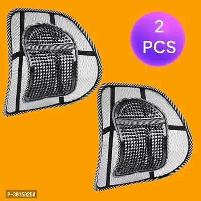 2 - Office Seat Massage Mesh Car Lumbar Waist Support Back Rest Cushion Chair