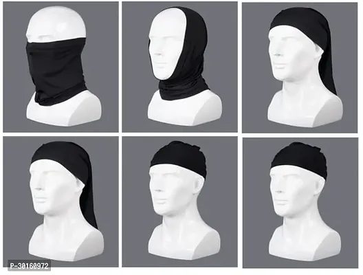 3 - 100% Knitted Cotton Neck Gaiter Fleece Outdoor Windproof Snowboard Black Neck Gaiter-thumb4