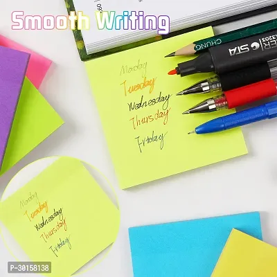 Fluorescent Paper Self Adhesive Sticky Notes Bookmark Point It Marker Sticker-thumb2