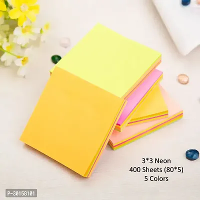 Vibrant Colors Fluorescent Paper 3 x 3 Inch Sticky Notes Self Adhesive Post It