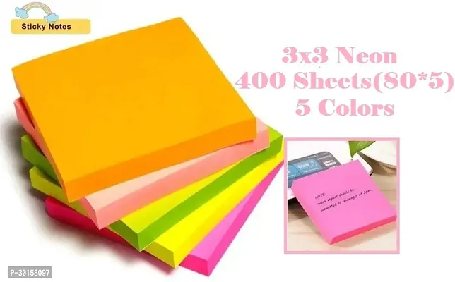 Colorful 400 Sheets Memo Pad Note Post Stickers Post Sticky Notes Stationary